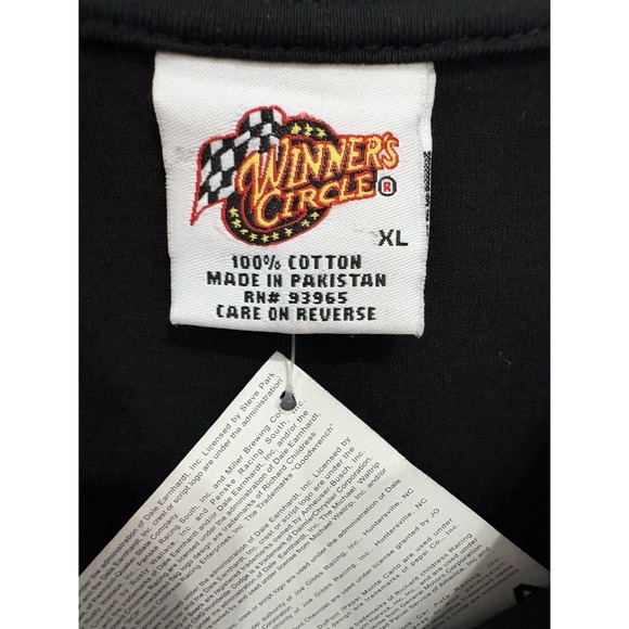 Vtg Winners Circle Dale Earnhardt Long Sleeve Shirt XL Nascar #3 New With Tag - Picture 3 of 4